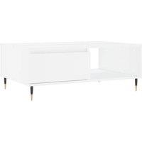 Berkfield Home Coffee Table White 90x60x35 cm Engineered Wood | Size: 90 x 60 x 35 cm