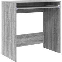 Berkfield Home Computer Desk Grey Sonoma Engineered wood Compact Simple