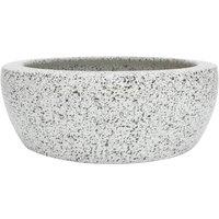Berkfield Home Countertop Basin Grey Round 41x14 cm Ceramic | Size: 41x14 cm