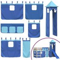 Berkfield Home Curtains for Loft Bed with Tower Blue Polyester