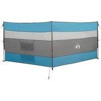 Berkfield Home Camping Windbreak Blue 340x130 cm Waterproof