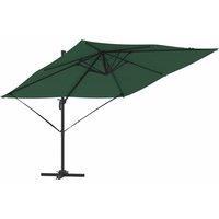 Berkfield Home Cantilever Roma Parasol Green 286x285x265 cm Aluminium | Size: 286 x 285 x 265 cm