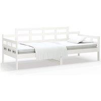 Berkfield Home Day Bed White Solid Wood Pine 90x200 cm