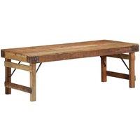 Berkfield Home Coffee Table 110x55x40 cm Solid Wood Reclaimed in Brown | Size: 110 x 55 x 40 cm