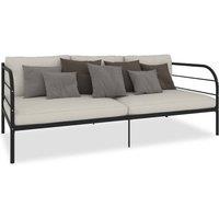 Berkfield Home Daybed Frame Black Metal 90x200 cm