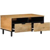 Berkfield Home Coffee Table Brown 80x54x40 cm Solid Wood Mango | Size: 80 x 54 x 40 cm