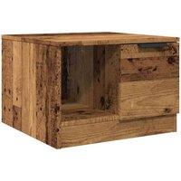 Berkfield Home Coffee Table Old Wood 50x50x36 cm Engineered Wood in Brown | Size: 50 x 50 x 36 cm