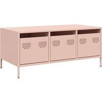 Berkfield Home Coffee Table Pink 101.5x50x43.5 cm Cold-rolled Steel