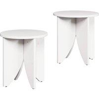 Berkfield Home Coffee Table Set 2 pcs White 41.5 x 41.5 x 44 cm
