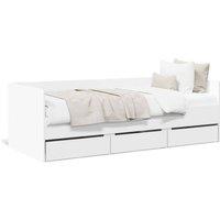 Berkfield Home Daybed with Drawers without Mattress White 100x200 cm