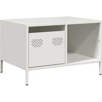 Berkfield Home Coffee Table White 68.5x50x43.5 cm Cold-rolled Steel