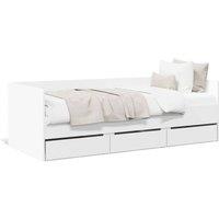 Berkfield Home Daybed with Drawers without Mattress White 90x200 cm