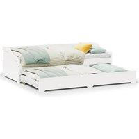 Berkfield Home Daybed with Trundle without Mattress IRUN White 90x200 cm