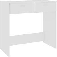 Berkfield Home Desk White 80x40x75 cm Engineered Wood | Size: 80 x 40 x 75 cm