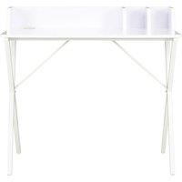 Berkfield Home Desk White 80x50x84 cm | Size: 80 x 50 x 84 cm