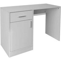 Berkfield Home Desk with Drawer & Cabinet White 100x40x73 cm | Size: 100 x 40 x 73 cm