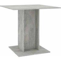 Berkfield Home Dining Table Concrete Grey 80x80x75 cm Engineered Wood | Size: 80 x 80 x 75 cm