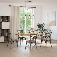 Berkfield Home Dining Table Leg Spider Shape White 85x85x(72-73) cm Steel