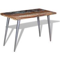 Berkfield Home Dining Table Solid Reclaimed Wood 120x60x76 cm | Size: 120 x 60 x 76 cm