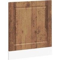 Berkfield Home Dishwasher Panel Porto Old Wood 60x1.5x67 cm Engineered Wood in Brown