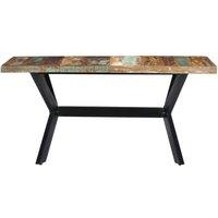 Berkfield Home Dining Table 140x70x75 cm Solid Reclaimed Wood | Size: 140 x 70 x 75 cm