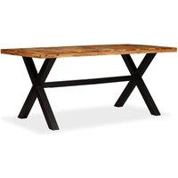 Berkfield Home Dining Table Solid Acacia & Mango Wood 180x90x76 cm in Brown | Size: 180 x 90 x 76 cm
