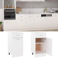 Berkfield Home Drawer Bottom Cabinet White 40x46x81.5 cm Engineered Wood
