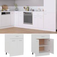 Berkfield Home Drawer Bottom Cabinet White 60x46x81.5 cm Engineered Wood
