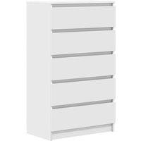 Berkfield Home Drawer Cabinet White 60x36x103 cm Engineered Wood | Size: 60 x 36 x 103 cm