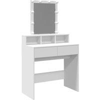 Berkfield Home Dressing Table with LED White 80x41x144.5 cm