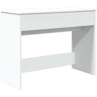 Berkfield Home Dressing Table with Mirror White 100x45x76 cm | Size: 100 x 45 x 76 cm