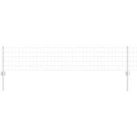 Berkfield Home Euro Fence with 11 U Posts Silver 0, 4x25 m Steel