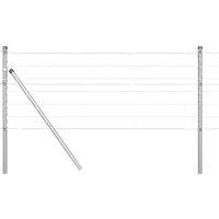 Berkfield Home Euro Fence with 13 Posts 0.6x50 m Galvanised Steel in Silver