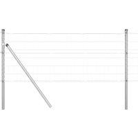 Berkfield Home Euro Fence with 13 Posts 0.8x25 m Galvanised Steel in Silver