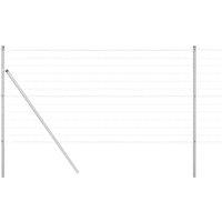 Berkfield Home Euro Fence with 7 Posts 1.2x10 m Galvanised Steel in Silver