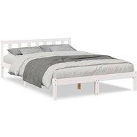 Berkfield Home Extra Long Bed Frame without Mattress White 140x220 cm Solid Wood Pine