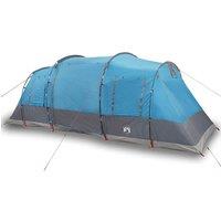 Berkfield Home Family Tent Tunnel 6-Person Blue Waterproof