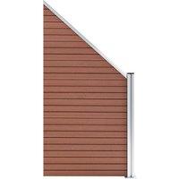 Berkfield Home Fence Panel WPC 95x(105-180) cm Brown