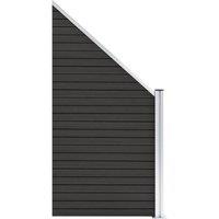 Berkfield Home Fence Panel WPC 95x(105-180) cm Grey