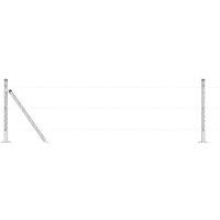 Berkfield Home Fence Posts Set of 26 Galvanised steel 3.2 x 3.2 x 70 cm Fencing in Silver