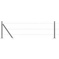 Berkfield Home Fence Posts Set of 52 Grey Concrete 3.2 x 3.2 x 70 cm Durable