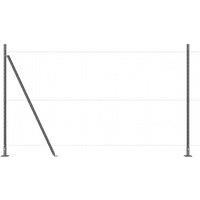 Berkfield Home Fence Posts Set of 52 Grey Concrete 3.2 x 3.2 x 88.5 cm Durable