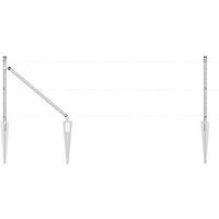 Berkfield Home Fence Posts with Spike 52 pcs 32 mm 60 cm Galvanised Steel in Silver
