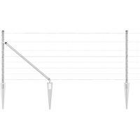 Berkfield Home Field Fence 0.8x100 m Galvanised Steel in Silver