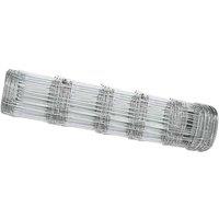 Berkfield Home Field Fence 0.8x50 m Galvanised Steel in Silver