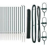 Berkfield Home Fencing Set Set of 2 Green Steel 25 x 1.2 m Durable