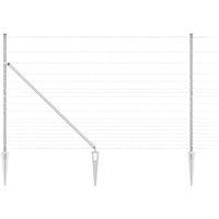 Berkfield Home Field Fence 1.5x25 m Galvanised Steel in Silver
