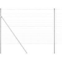 Berkfield Home Field Fence 1.6x25 m Galvanised Steel in Silver