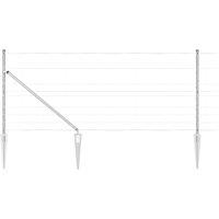 Berkfield Home Field Fence 1x50 m Galvanised Steel in Silver