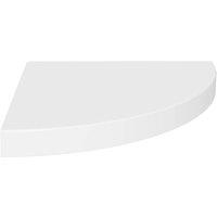 Berkfield Home Floating Corner Shelf White 35x35x3.8 cm MDF